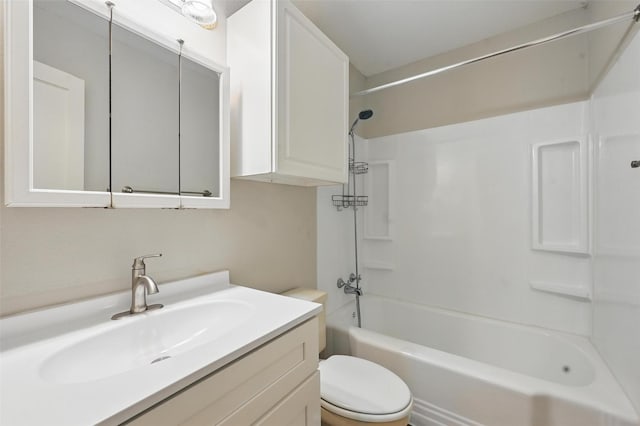 4808 Birchman Ave, Fort Worth, TX 76107 - full bathroom featuring toilet, shower / bathtub combination, and vanity