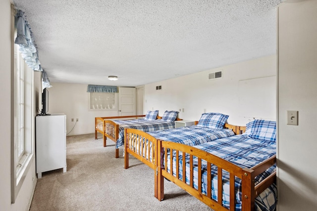 219 Ray Rd, Pottsboro, TX 75076 - bedroom featuring light carpet and a textured ceiling