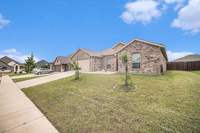 6505 Boot Jack Dr, Burleson, TX 76058 - view of front of house with concrete driveway, brick siding, and a garage