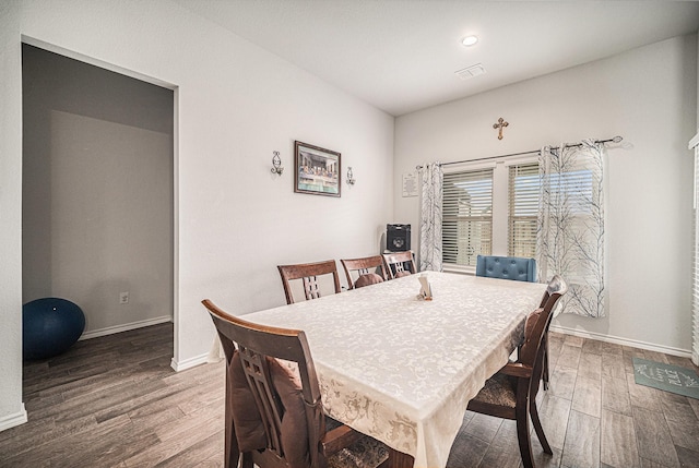 6505 Boot Jack Dr, Burleson, TX 76058 - dining space featuring wood finished floors and baseboards