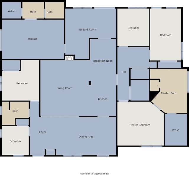 2801 Peachtree Ln, Pantego, TX 76013 - property floor plan