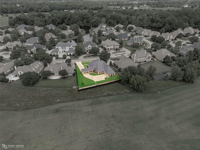 532 Hunters Run, Bossier City, LA 71111 - aerial perspective of suburban area with property boundaries highlighted