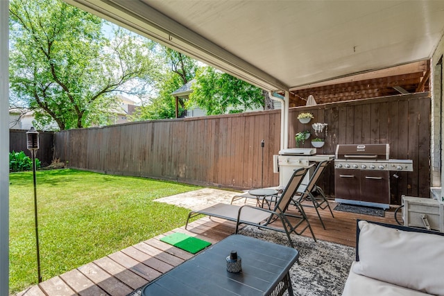 5006 Mission Ave, Dallas, TX 75206 - view of yard with a deck