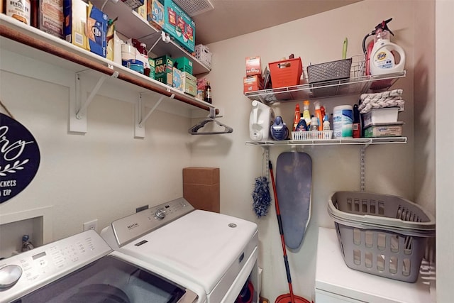 203 Millington Trl, Mansfield, TX 76063 - washroom with washer and dryer