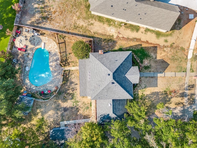 605 Keel Way, Azle, TX 76020 - aerial view of a pool area