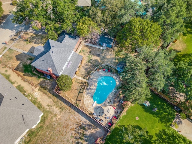 605 Keel Way, Azle, TX 76020 - drone / aerial view of a pool