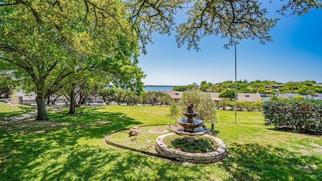 4536 Overlook Ct, Granbury, TX 76049 - view of green lawn with a water view