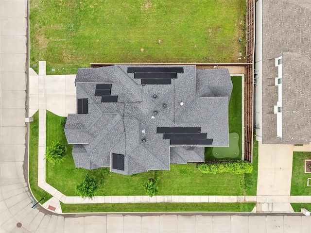 view from above of property