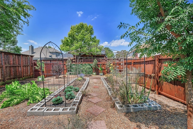 207 Trailwood Dr, Allen, TX 75002 - fenced backyard featuring a vegetable garden