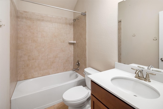 609 Racine Dr, Oak Point, TX 75068 - full bathroom featuring toilet, vanity, and shower / tub combination