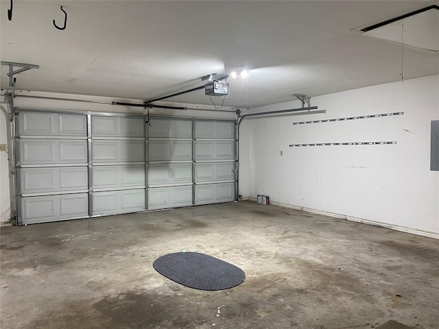 1102 N Main St, Leonard, TX 75452 - garage featuring a garage door opener and electric panel