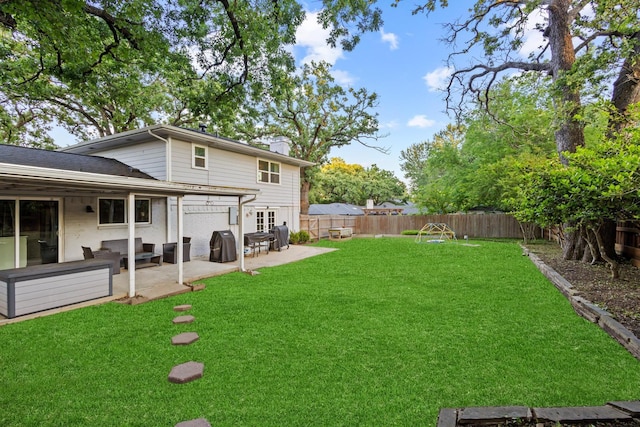 2306 Monte Cristo Dr, Sherman, TX 75092 - view of yard with a patio and an outdoor living space