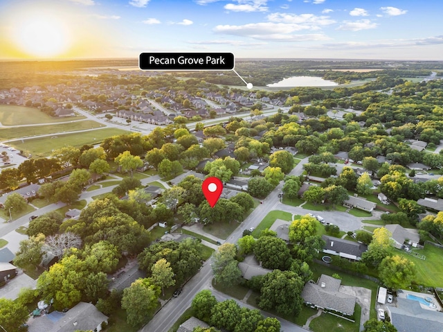 2306 Monte Cristo Dr, Sherman, TX 75092 - aerial view of residential area with a nearby body of water