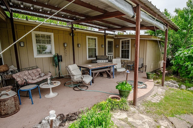 12815 N Fm 219, Dublin, TX 76446 - view of patio with outdoor dining area and grilling area