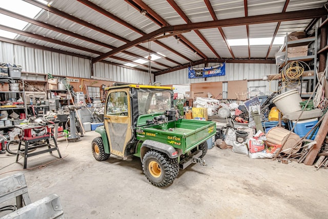 12815 N Fm 219, Dublin, TX 76446 - garage with metal wall