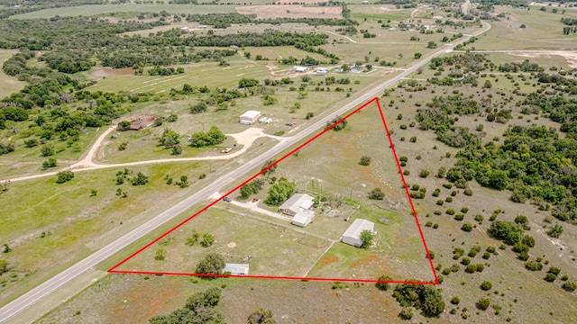 12815 N Fm 219, Dublin, TX 76446 - view of rural area with property boundaries highlighted