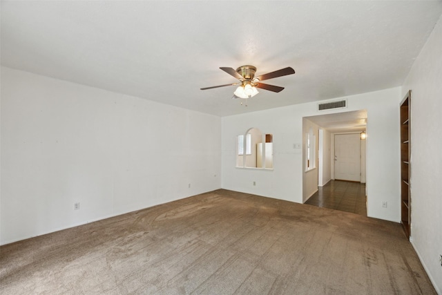 2302 Denmark Dr, Garland, TX 75040 - unfurnished room featuring carpet floors and ceiling fan