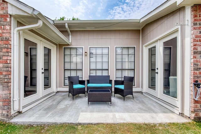 4626 Nervin St, The Colony, TX 75056 - view of patio featuring french doors