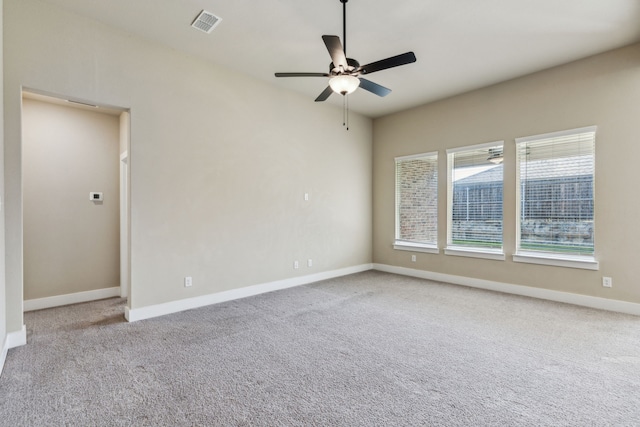 5408 Fairdale Dr, Denton, TX 76207 - carpeted empty room with a ceiling fan and baseboards