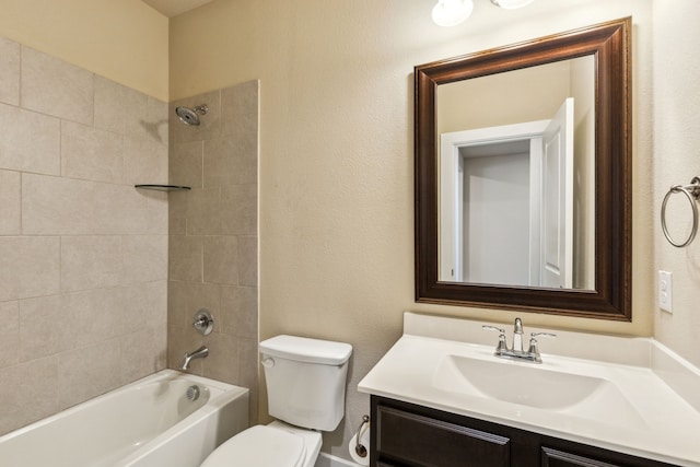5408 Fairdale Dr, Denton, TX 76207 - full bathroom with toilet, vanity, and  shower combination