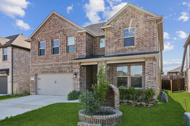 5408 Fairdale Dr, Denton, TX 76207 - view of front of property with brick siding, driveway, and an attached garage
