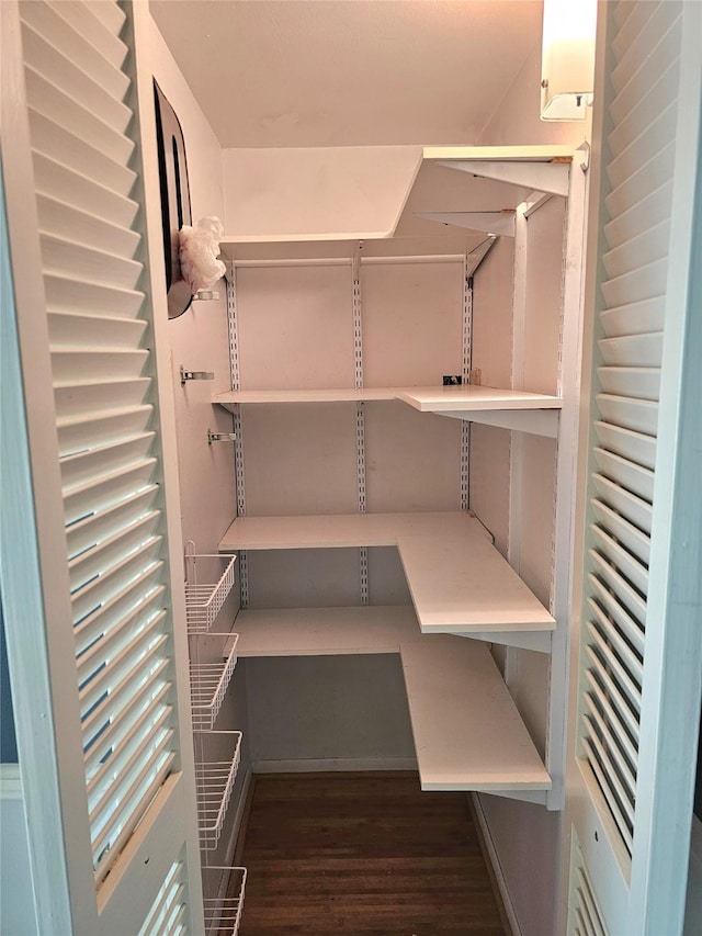 view of storage area