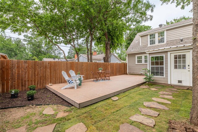 3418 S 11th St, Abilene, TX 79605 - view of yard with a wooden deck