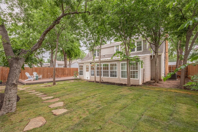 3418 S 11th St, Abilene, TX 79605 - view of yard with a wooden deck