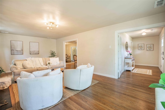 3418 S 11th St, Abilene, TX 79605 - living area with wood finished floors and baseboards