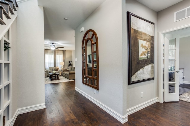 414 Kirkland Rd, Garland, TX 75044 - corridor with wood finished floors and baseboards