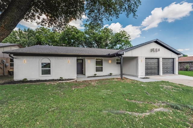 3011 Sunnybrook Ln, Arlington, TX 76014 - single story home with a garage, a front lawn, concrete driveway, brick siding, and a shingled roof