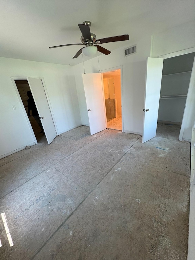 401 S Bois D Arc St, Forney, TX 75126 - unfurnished bedroom featuring a ceiling fan and a closet