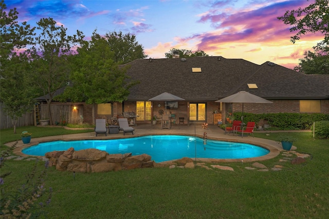 120 Willow Oak Ct, Double Oak, TX 75077 - view of pool with a patio area