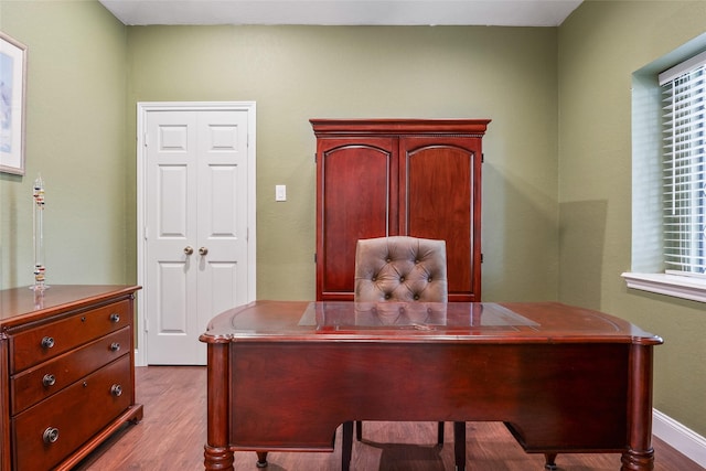 120 Willow Oak Ct, Double Oak, TX 75077 - office area featuring wood finished floors