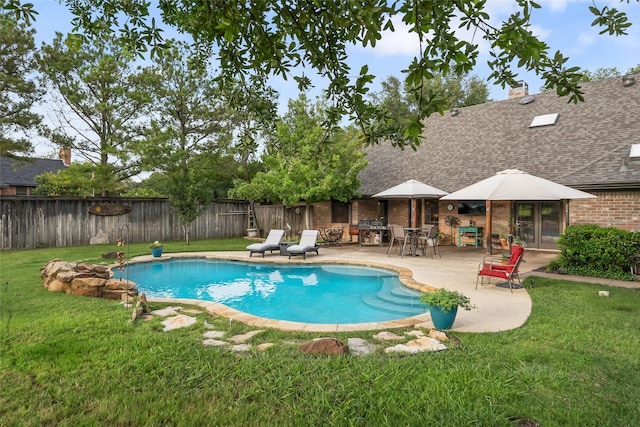 120 Willow Oak Ct, Double Oak, TX 75077 - view of pool featuring a patio area