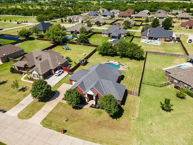 958 Prairie Timber Rd, Burleson, TX 76028 - aerial perspective of suburban area with a pool area