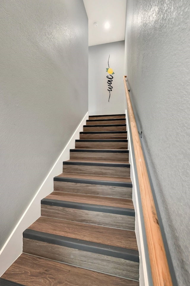 1116 Oakwood Ave, Waco, TX 76706 - stairway with wood finished floors