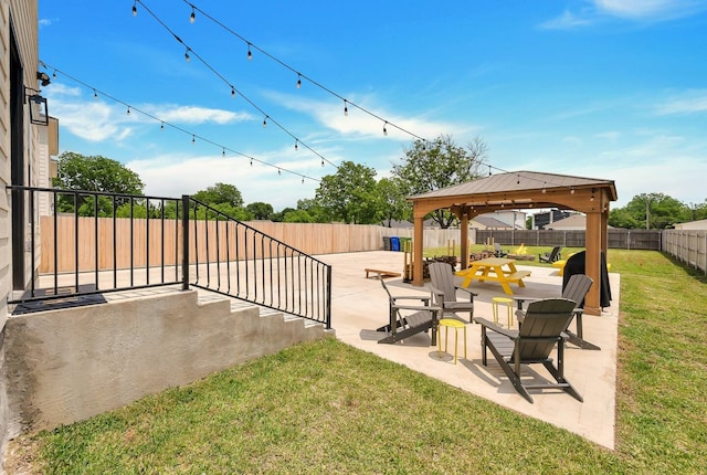 1116 Oakwood Ave, Waco, TX 76706 - view of patio / terrace featuring a gazebo