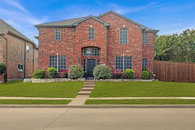 6105 Sidney Ln, Mckinney, TX 75070 - traditional-style home with brick siding