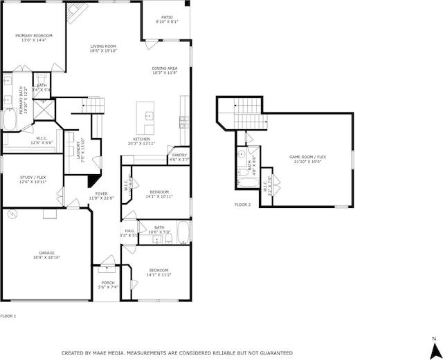 11013 Aledo Ln, Aubrey, TX 76227 - property floor plan
