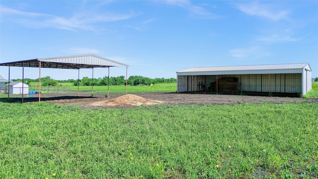 3094 Old Ida Rd, Whitewright, TX 75491 - view of yard with a pole building and an outdoor structure