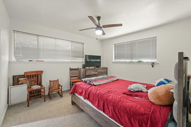 944 Timber Dell Ln, Dallas, TX 75232 - bedroom featuring carpet and a ceiling fan