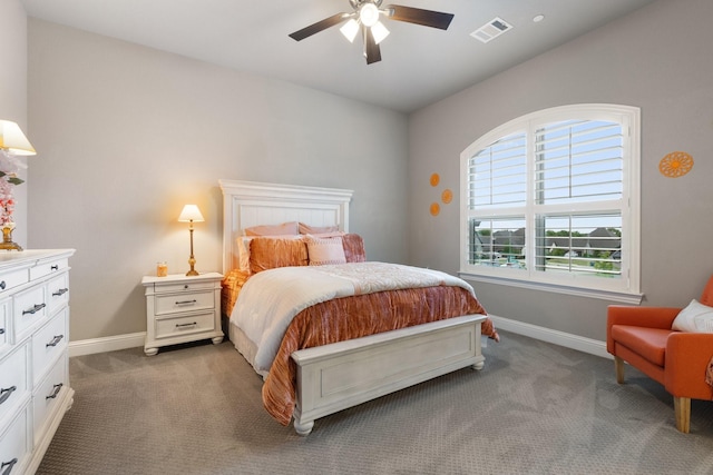 2604 Coyote Xing, Rockwall, TX 75087 - bedroom featuring carpet, baseboards, ceiling fan, and lofted ceiling