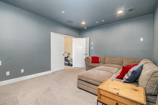 1607 Lilac Ln, Celina, TX 75009 - living room featuring carpet, baseboards, and recessed lighting