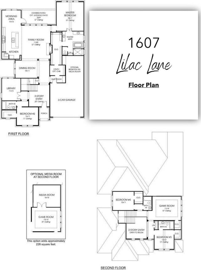1607 Lilac Ln, Celina, TX 75009 - floor plan / room layout