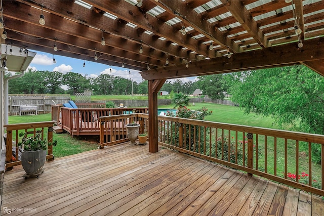 561 Linton Rd, Benton, LA 71006 - wooden deck featuring a pergola