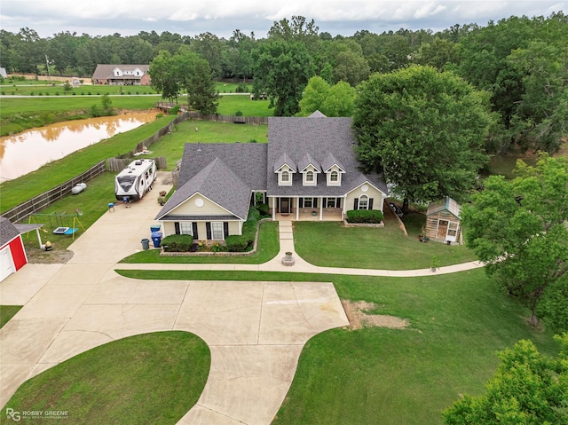 561 Linton Rd, Benton, LA 71006 - view from above of property with a nearby body of water