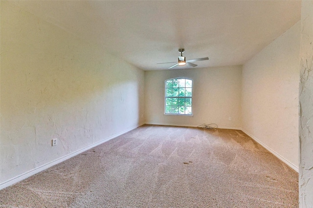 7627 Sweetgum Dr, Irving, TX 75063 - unfurnished room featuring ceiling fan, carpet floors, and baseboards