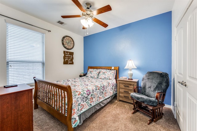 820 Lake Sierra Way, Little Elm, TX 75068 - carpeted bedroom featuring a closet and a ceiling fan