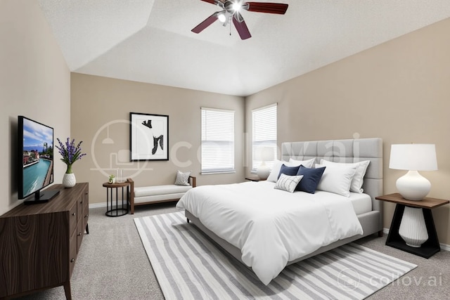 7816 Hardwick Ct, Plano, TX 75025 - bedroom featuring light carpet, baseboards, and a ceiling fan
